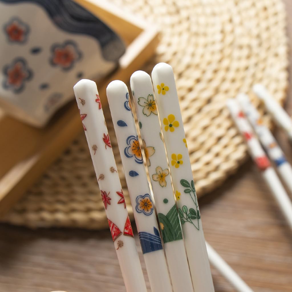 Ensembles-cadeaux de baguettes en porcelaine, baguettes réutilisables A