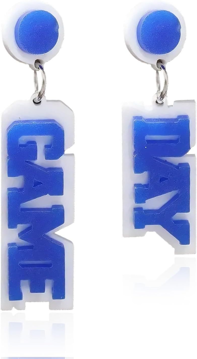 Football Earrings for Women Game Day Earrings Dangle Sports Lover Jewelry Bow Football Gift for Women Fans