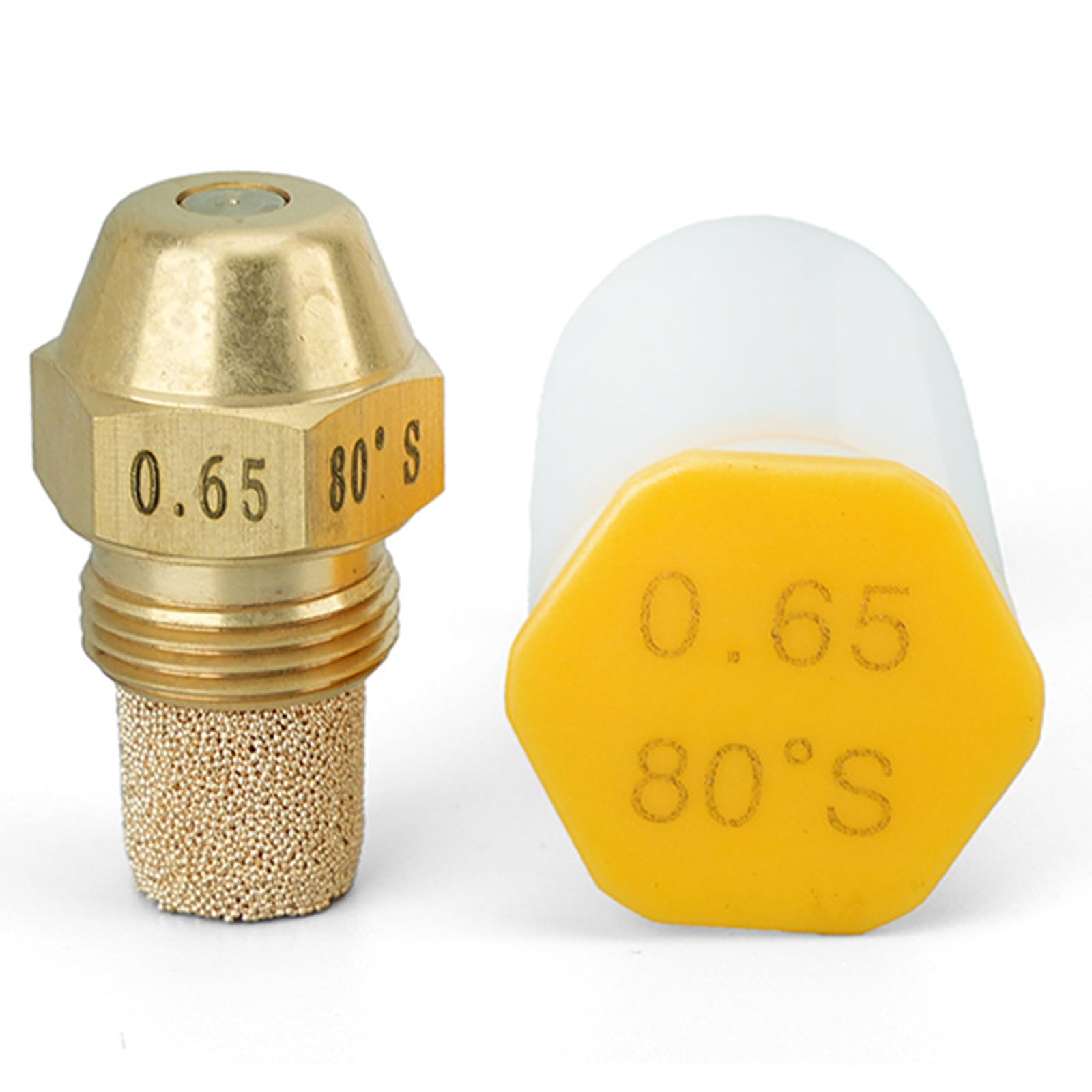 Alksubbm Bronze/Coal 80 Degree Metal Fuels Furnaces Nozzle High Efficiency Nozzel For Industrial Heating Equipment With 14 Gph Option Stove Nozzle Combustion