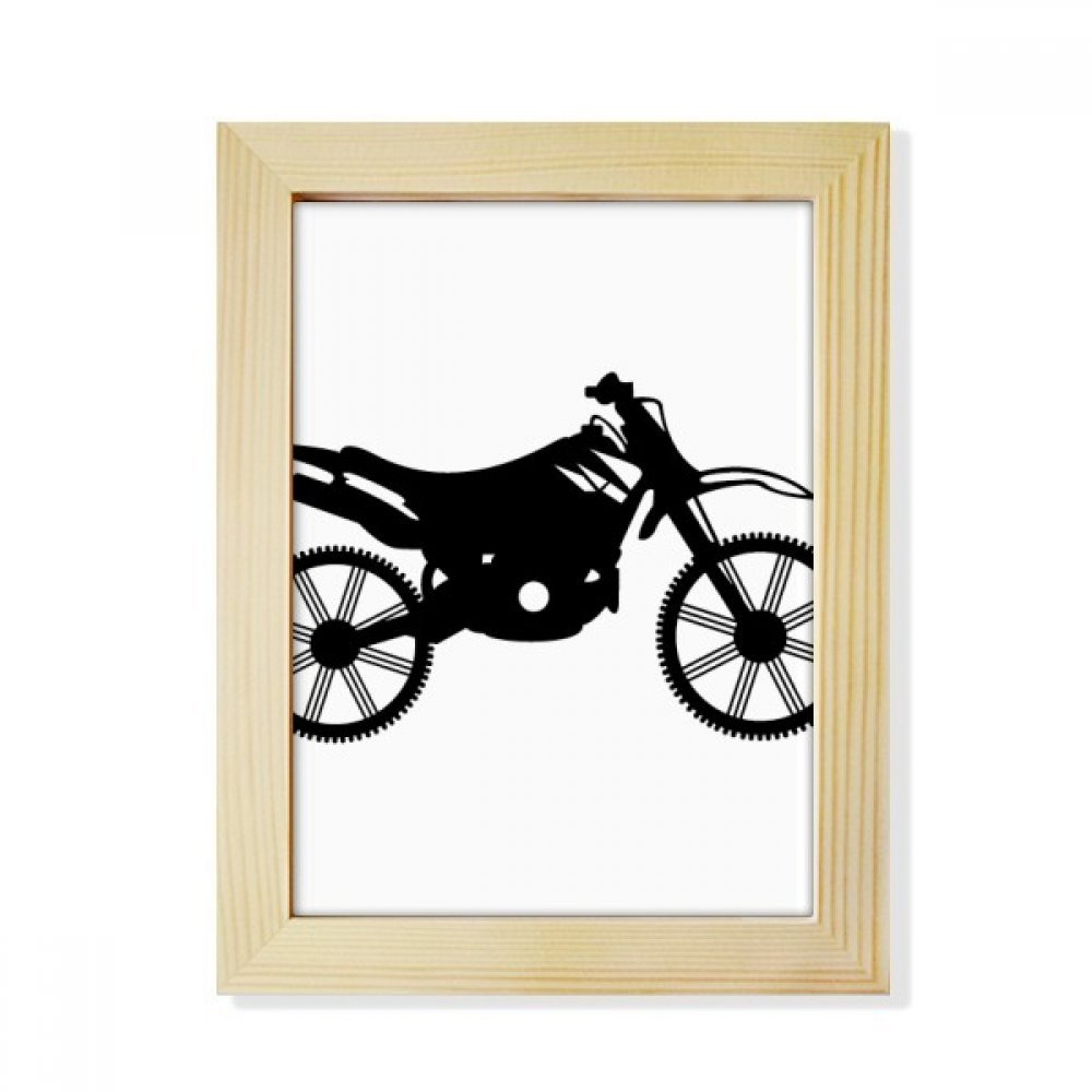 Cadre photo bois 15.2x20.2 cm moto mécanique, le cadeau parfait pour motard