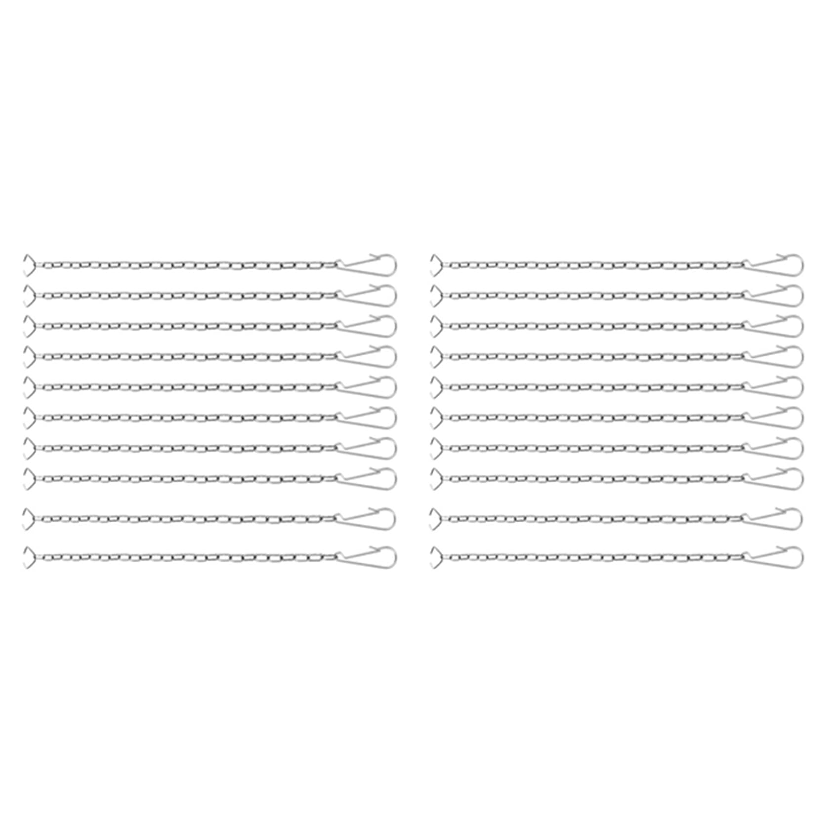Hndhbfgrt 20 Pieces Toilet Handle Chain Stainless Steel Toilet Flapper Lift Chain Replacement Fits Most Toilet Flappers