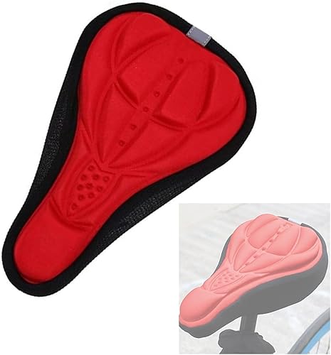 AIUOUS Sillín de bicicleta para niños, almohadilla de asiento de bicicleta para niños y niñas, funda de sillín para niños, silla de montar acolchada