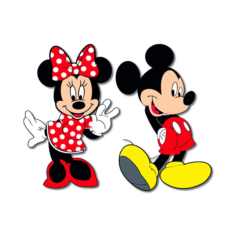 Bhai Please Mickey and Minnie Wooden Fridge Magnet (Pack of 1) Fun Comic Character Gift and Decoration Bhai Please Mickey and Minnie Wooden Fridge Magnet (Pack of 1) Fun Comic Character Gift and Decoration