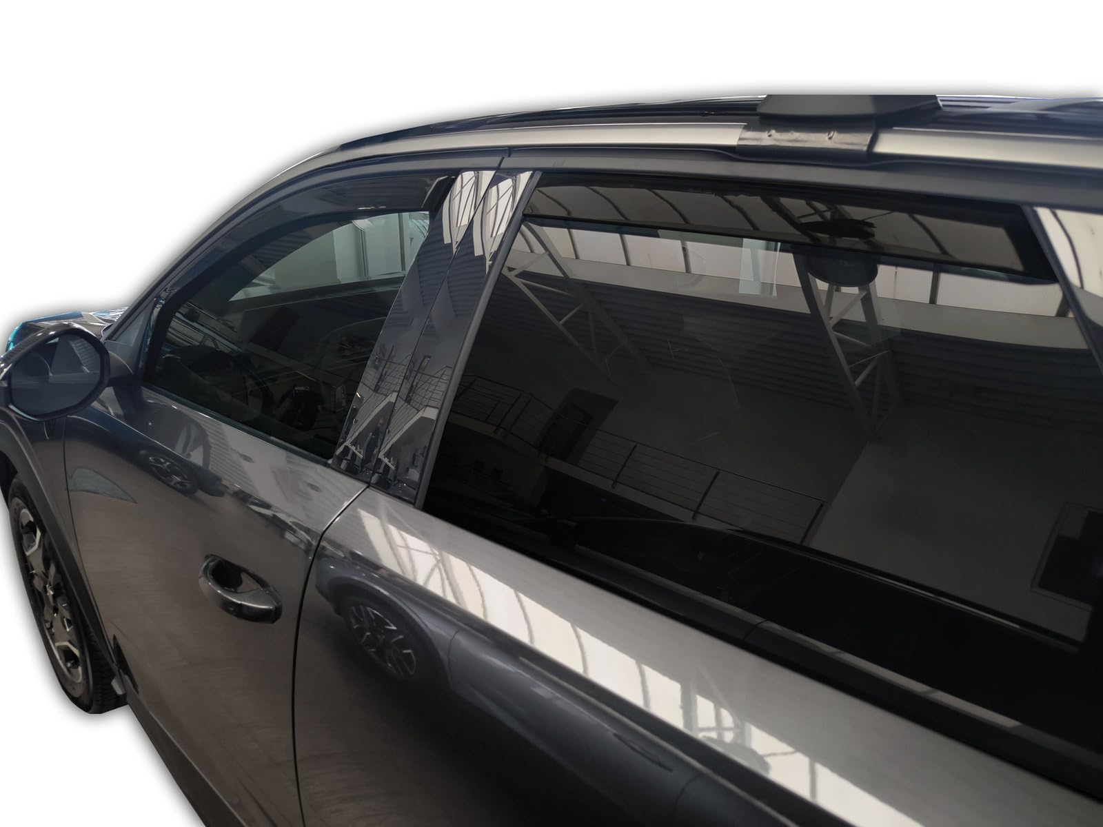J&J AUTOMOTIVE GD Déflecteurs d'air et de Vent pour Peugeot 3008 / E-3008 Depuis 2023 4pcs, Teintés, Avant et Arrière, Aérodynamique