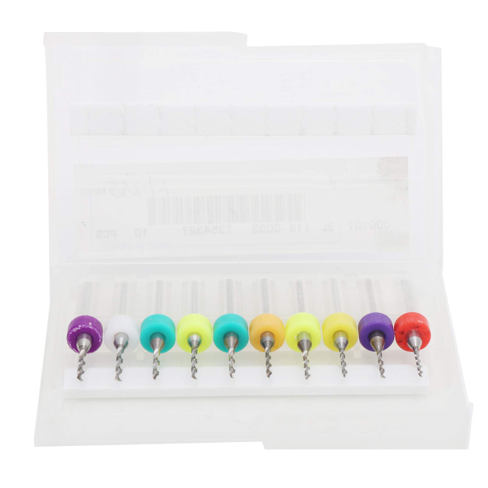 10 Piezas de microbrocas de carburo, Juego de Brocas de PCB, Flauta Espiral, Mini Placa de Circuito de vástago Fijo, Herramientas de perforación Fina 1,1-1,55, Taladro de carburo