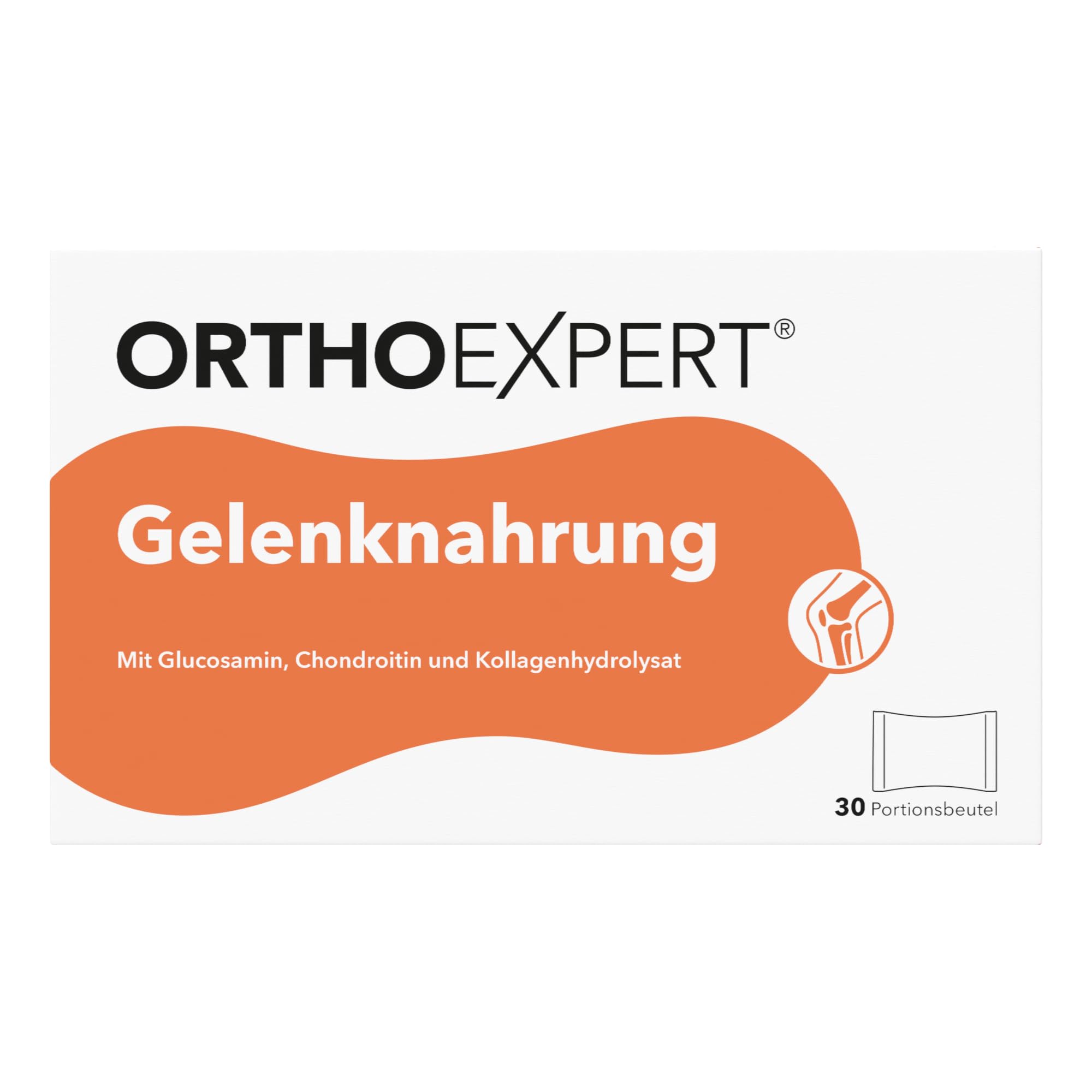 Gelenknahrung Trinkgranulat 30 x 8g - Mit Glucosaminsulfat, Chondroitinsulfat, Kollagenhydrolysat & Vitamin C - Fruchtgeschmack