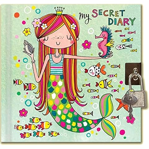 Rachel Ellen Mermaid & Seahorse Lockable Secret Diary - SD25 Cover