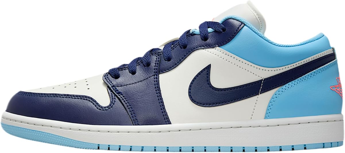 Air Jordan 1 Low Men's Shoes (Sail/Blue Chill/Hot Lava/Blue Void)