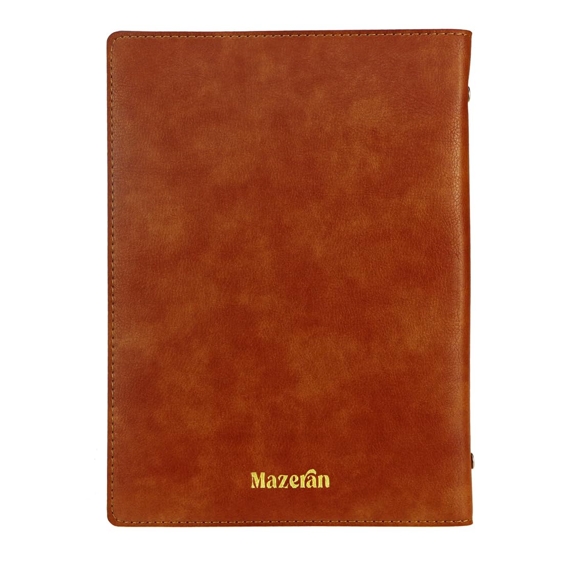 Mazeran Campaign Journal for DnD, Leather Golden Foiled PSoft Cover, Fantasy Handmade Dungeons and Dragons 5e Character Sheet, B6 6-Ring Binder Refillable Pages (Brown 2 Set of Campaign Pages) - Image 2
