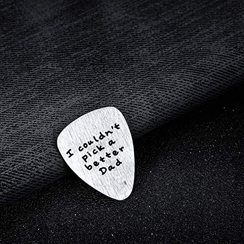 Bespmosp Médiator de guitare en acier inoxydable avec inscription en anglais « I couldn’t Pick a Better Dad » Cadeau de fête des pères - Les Beatles, Paul McCartney, John Lennon, RIngo Starr, George Harrison Bespmosp Médiator de guitare en acier inoxydable avec inscription en anglais « I couldn't Pick a Better Dad » Cadeau de fête des pères – Image 5