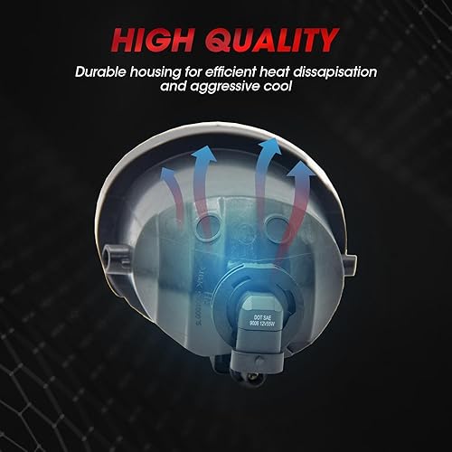 Miniatura 7 de Repuesto de montaje de luces antiniebla para Toyota Tundra 2000-2006 2001-2007 Toyota Sequoia con bombillas halógenas 9006 12V 35W incluidas