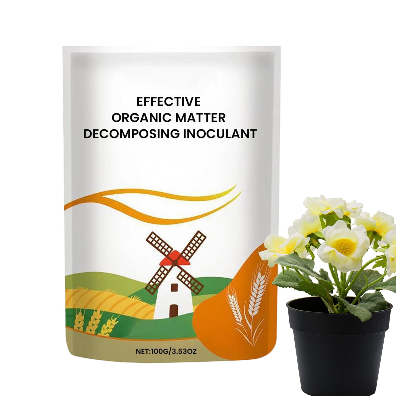 Root Enhancer Powder - Growth Booster for Planting Success | Organic Formula with Mycorrhizae and Humic Acid, Soil Amendment for Vegetables Flowers Trees Shrubs and Indoor Plants