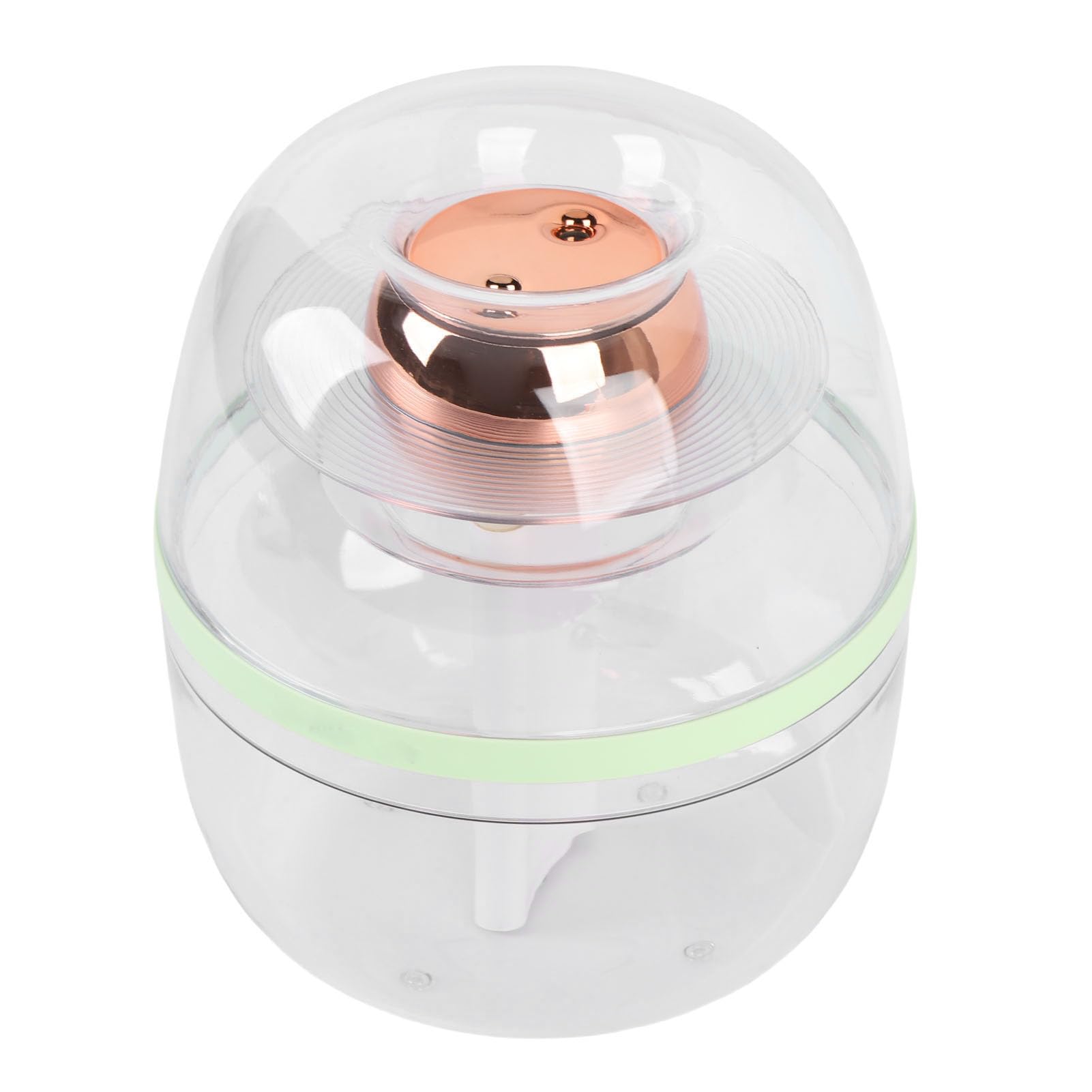 BRRNOO Umidificatore Trasparente 3L Grande Capacità, Spray e Luce (GREEN)