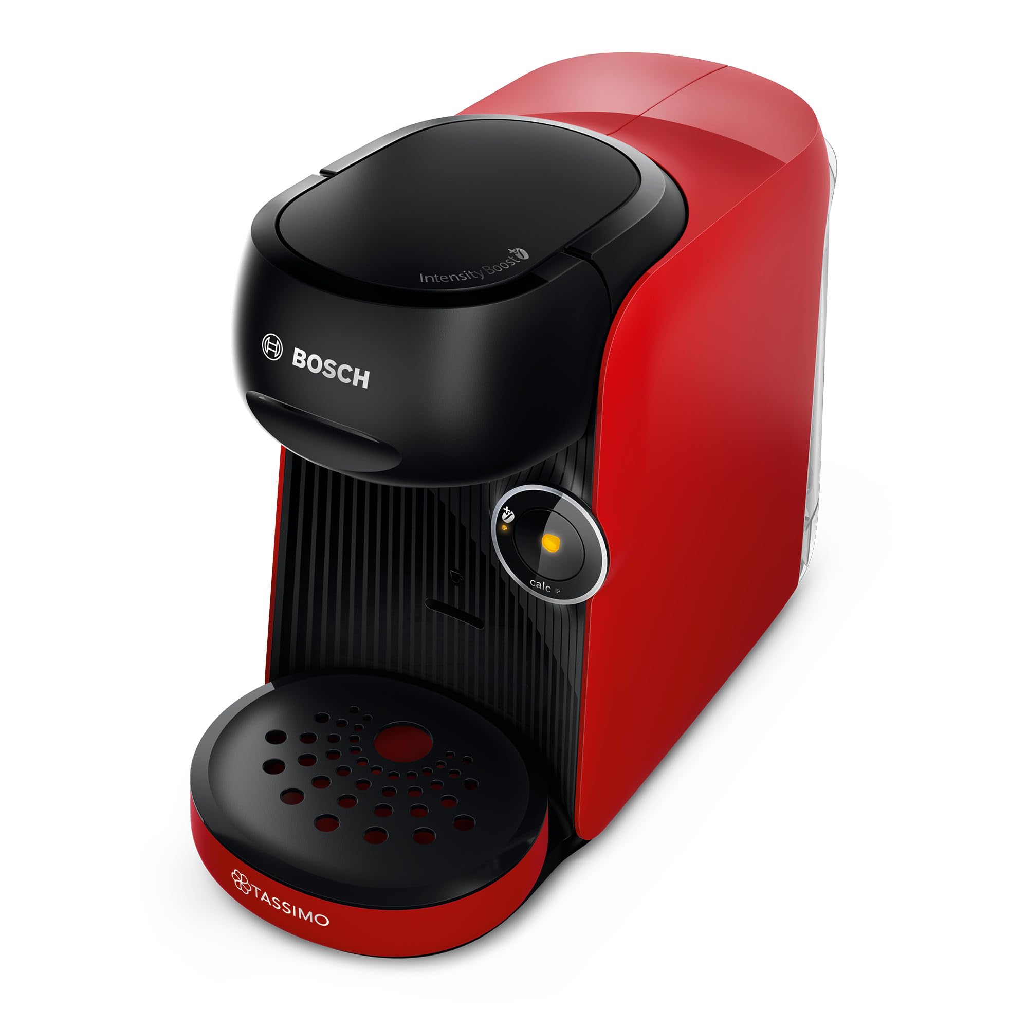 Bosch Tassimo Finesse TAS163E Machine à café multi-boissons, 70 boissons chaudes, IntensityBoost, cafétière à dosettes, rouge
