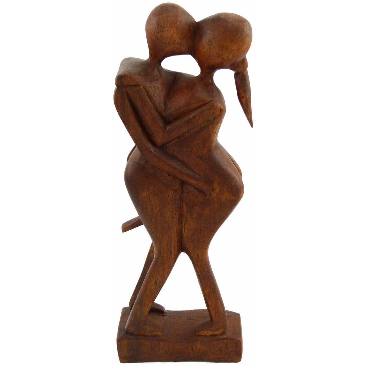 Simandra Holz Figur Skulptur Abstrakt Holzfigur Statue Afrika Asia Handarbeit Deko Akt Größe 30 cm