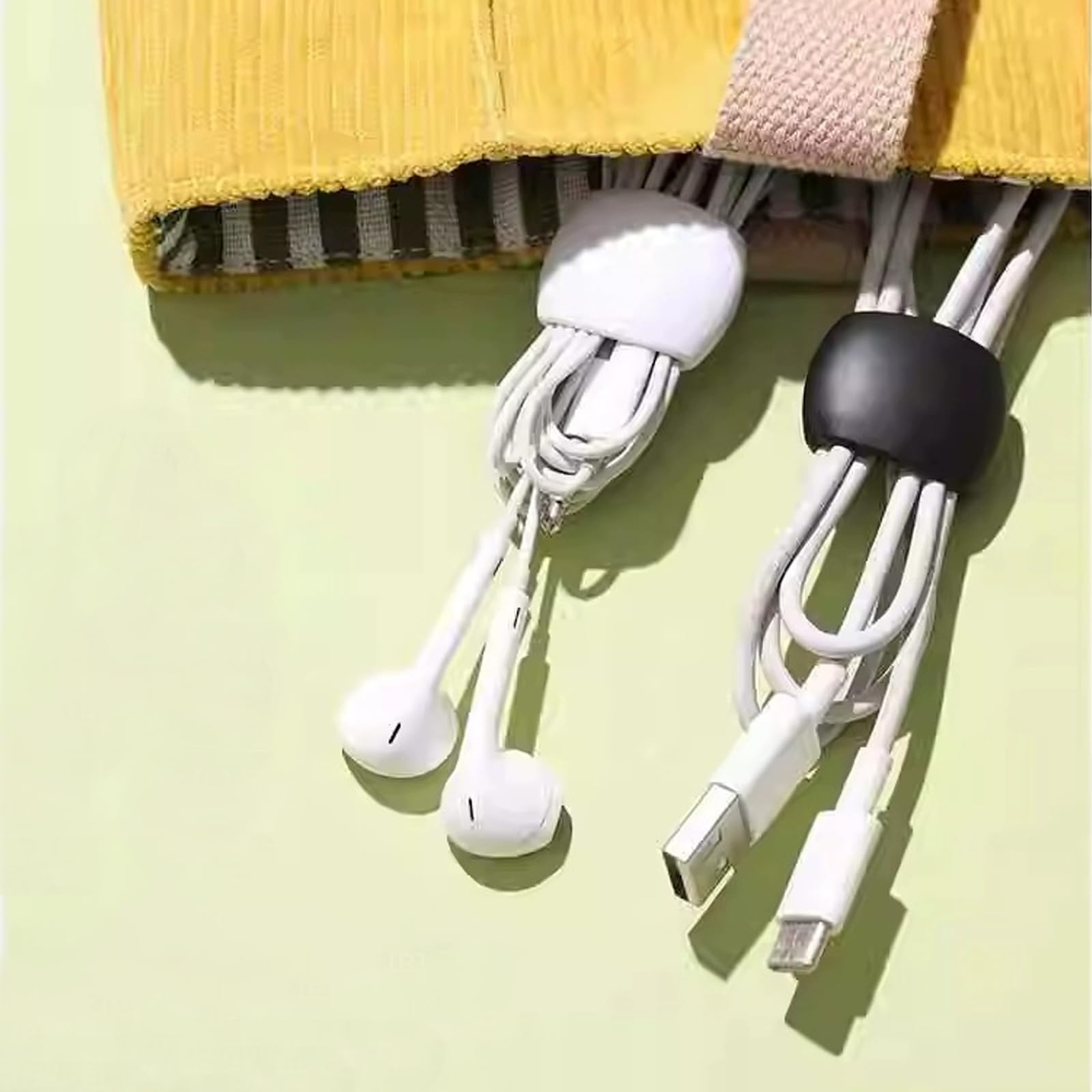Paquete múltiple de clips de almacenamiento y organizador de cables, versátil gestión de cables y carga para viajes, escritorio y hogar, soportes de cables de datos seguros y ordenados — view 8