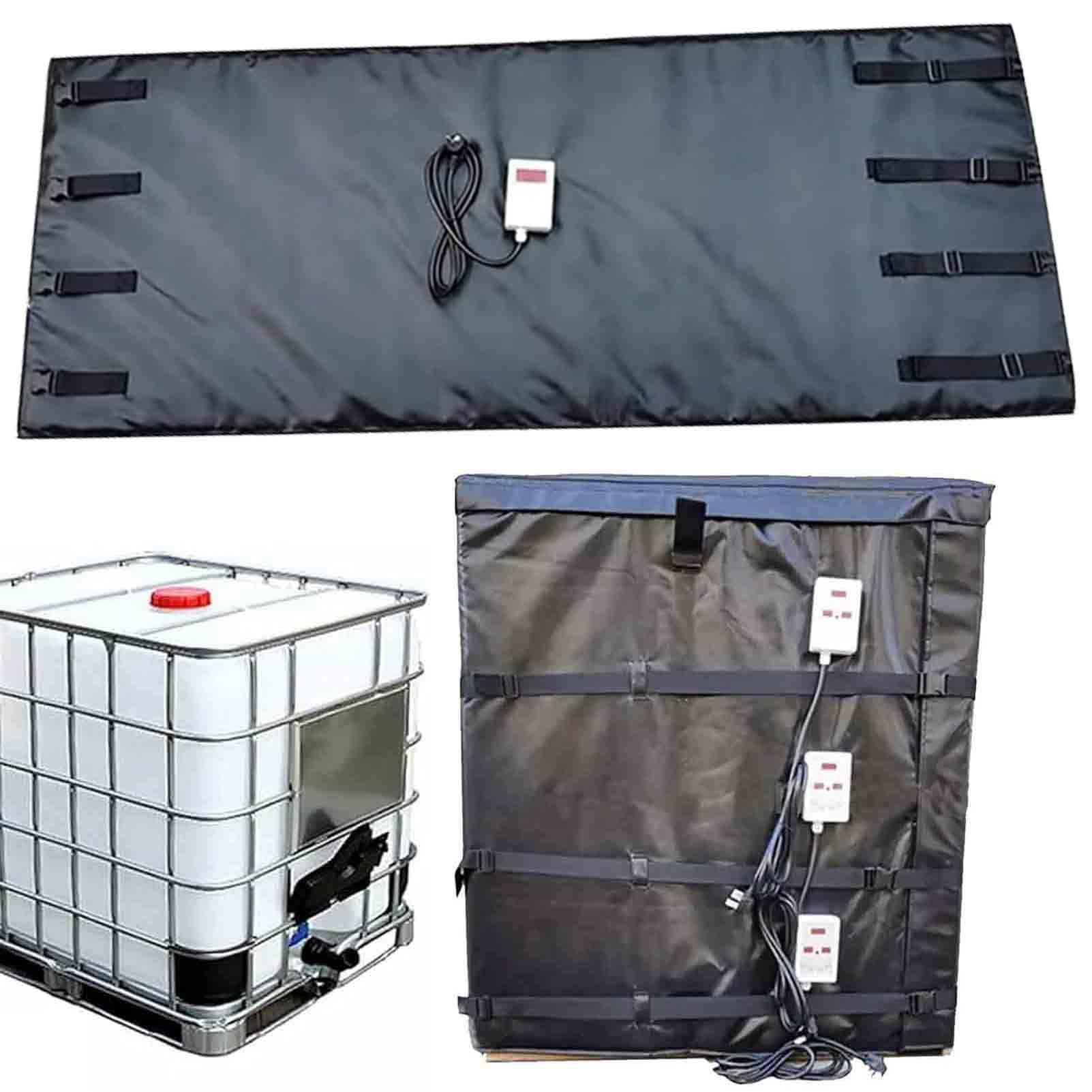 IBC-Fassheizung, elektrische Ölfass-Heizmaschine, mit 0~150℃ Temperaturregler, für Ölfässer, Rohre, Kunststofftank Black-275Gallon/1000L