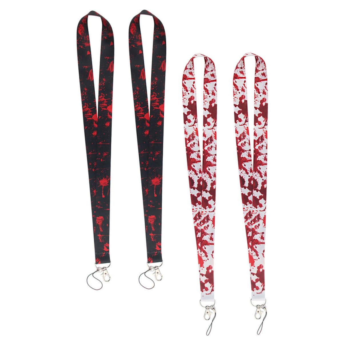 Housoutil Blut Telefon Lanyard Beige Spule Inhaber Telefonhalter Umhängeband Perlen Hängend Gothic-schlüsselanhänger Handy Halloween-telefon-lanyard Kette Polyester