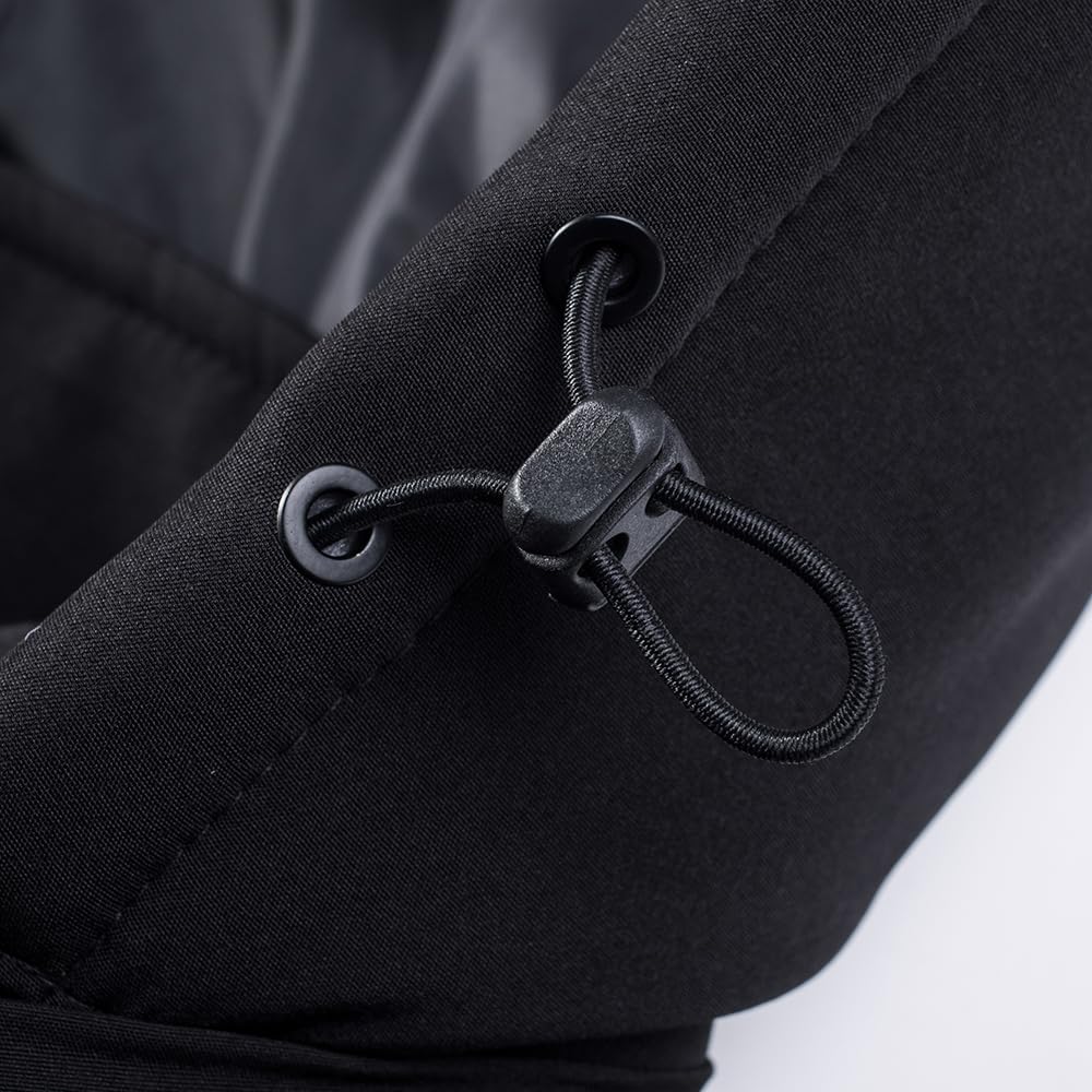 TONY BACKER Giacca Uomo Invernale Softshell Impermeabile Antivento con Cappuccio Staccabile, Giubbotto Cappotto Casual Trekking 3510
