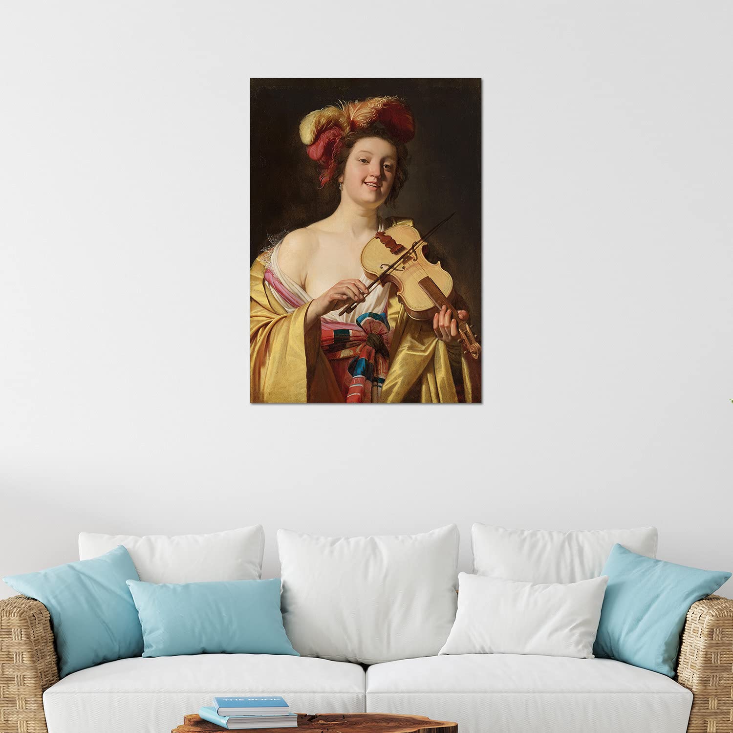 Giallobus - Pinturas - Jan Vermeer - Niña con Perla - Vidrio acrílico plexi - 70x100 - Listo para Colgar - Cuadros Modernos para el hogar