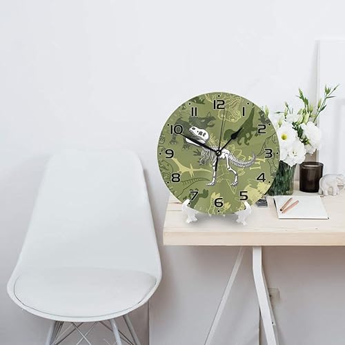 Vista 20 de Reloj de pared para niños de 10 pulgadas, silencioso, sin tictac, fácil de leer, reloj de pared para niños y niñas, decorativo para habitación