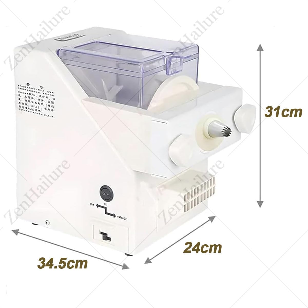 Electric Cookie Press,Automatic Cookie Maker Machine Biscuit Maker with 8 Replaceable Nozzles and 6 Cookie,Electric Cookie Press Biscuit Maker,for Easy Baking