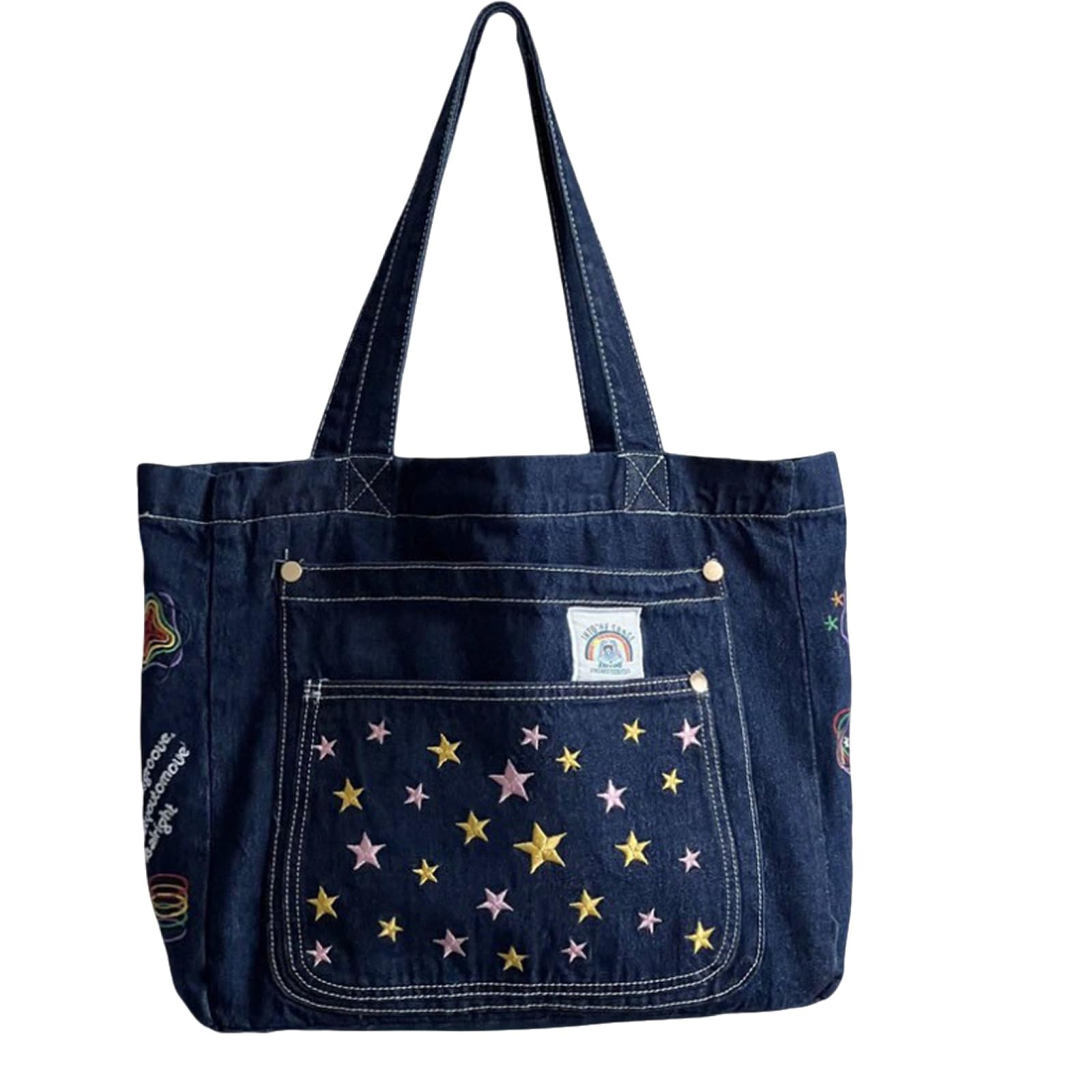 Ethbox Cowboy Aesthetics Women's Handbag, Large Capacity Work Bag, Y2K Bag