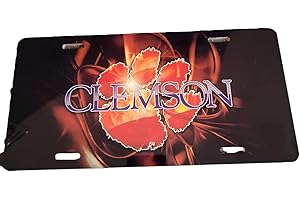 Elevate Your Ride with Clemson Front License Plate, the Perfect Fan Accessory