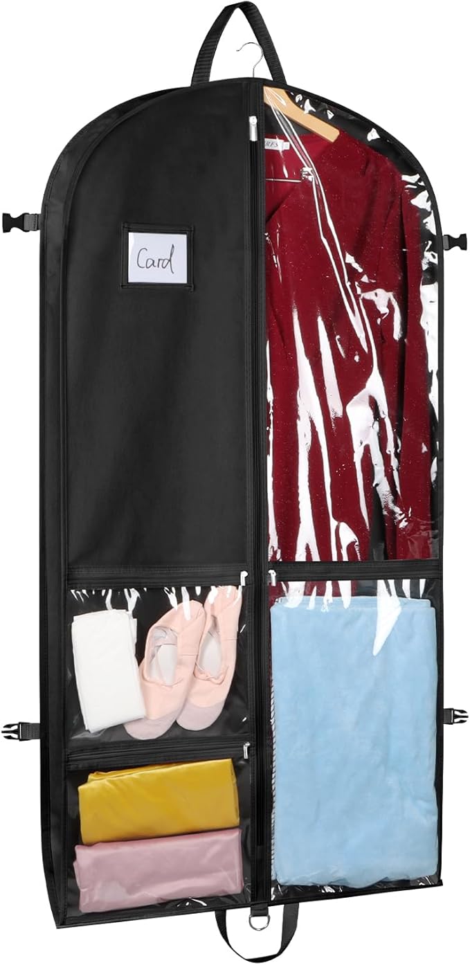 Zilink Clear Garment Bag for Teen Girls & Boys Dance Bags