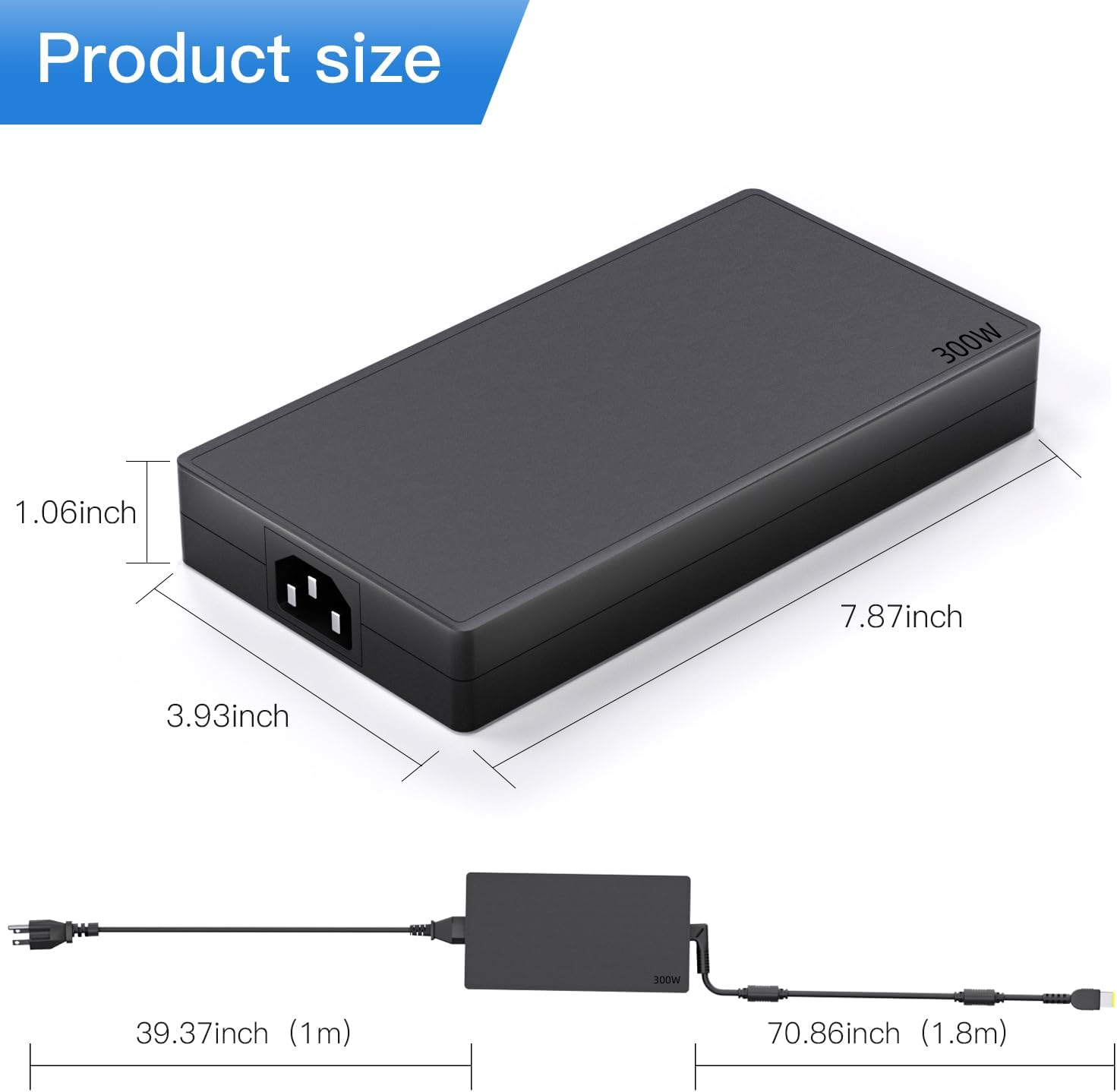 300W 20V15A AC Adapter Compatible for Lenovo Legion 7 5 9000P 9000K Laptop Power ADL300SDC3A SA10R16956 5A10W86289 Power