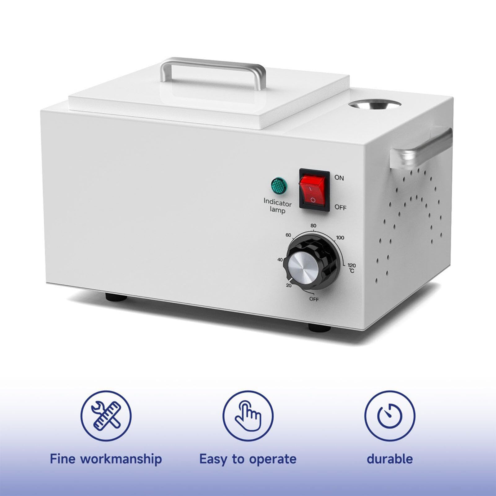 Podgrzewacz Do Parafiny Do Dłoni I Stóp O Pojemności 2,5 L, Kąpiel Parafinowa O Mocy 300 W Z Regulowaną Temperaturą 20-120°c, Lampka Kontrolna, Do Wosku Twardego, Wosk Do Depilacji, Wosk Parafinowy