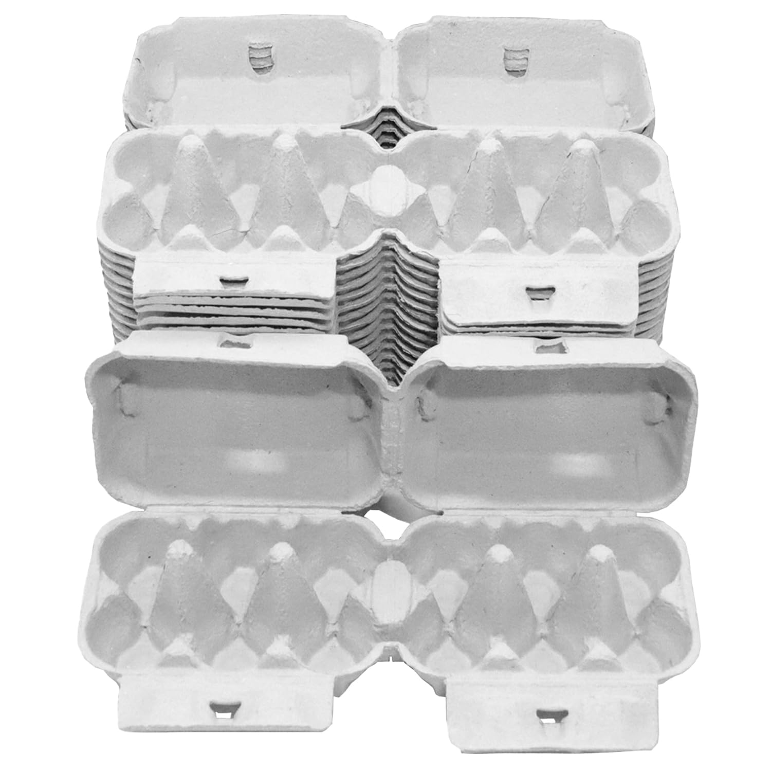 Homecentre Plain Home Centre Egg Boxes Trays, 20 Pieces, Holds 6 Eggs, Recyclable Cardboard
