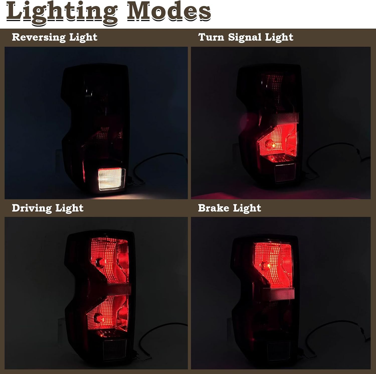 LH Halogen Type Tail Light Assembly Fit for 2023 2024 2025 Chevy Colorado LT/Trail Boss/Work Truck Rear Lamp Incandescent Chevrolet Rear Light Left Driver Side With Bulbs 85651742 GM2800325