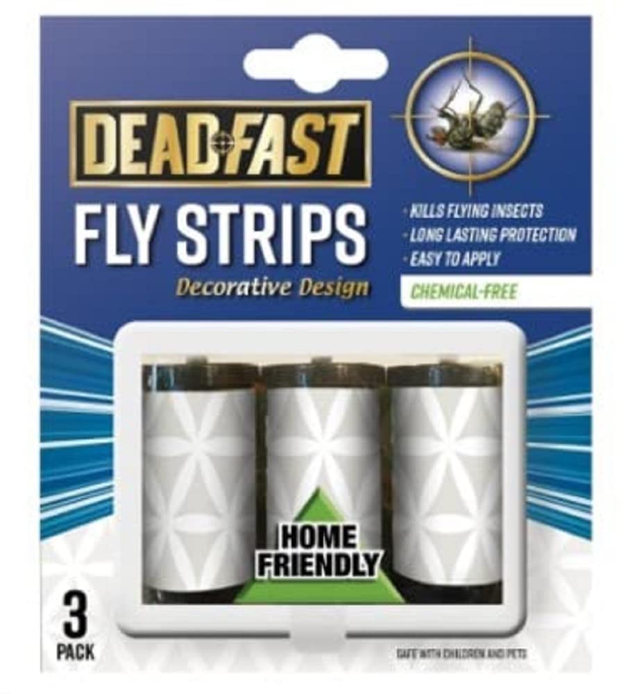 Deadfast 20300609 Decorative Fly Strips - 3 Pack,Blue