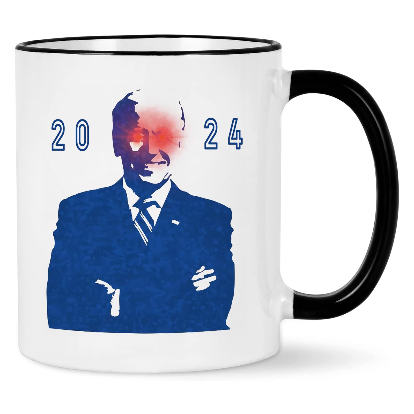 IKJHG Dark Brandon 2024 Mug, Biden for President Mug, Gifts for Biden Campaign, Funny Biden Mug, Biden 2024 Mug, Biden for President of The United States 11 Ounce Black Handle