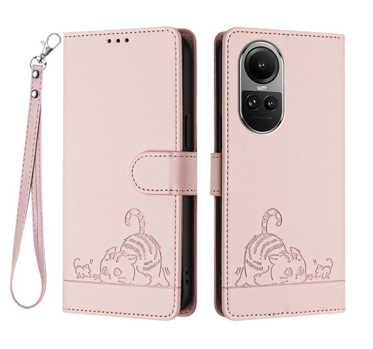 GOKEN Cover Per Oppo Reno 10 5G / Reno 10 PRO 5G, Custodia Folio In