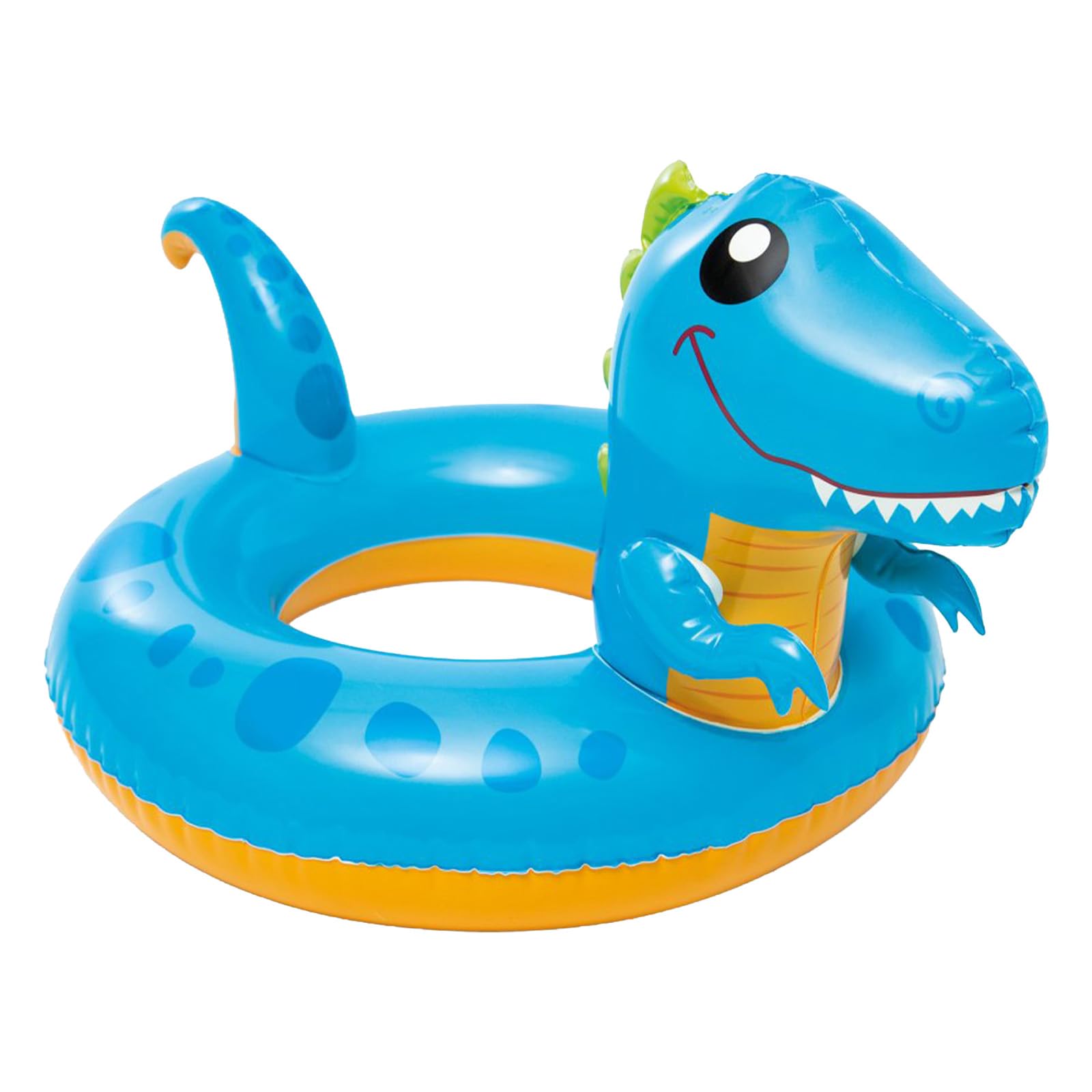 YESAH Dinosaur Swim Ring,Inflatable Pool Float 58 x 81 cm,Dinosaur Swimming Float PVC Floating Tube for Beach Summer Water Party,Holiday Photo Prop Pool Accessory Garden Outdoor Lake Splash Toy