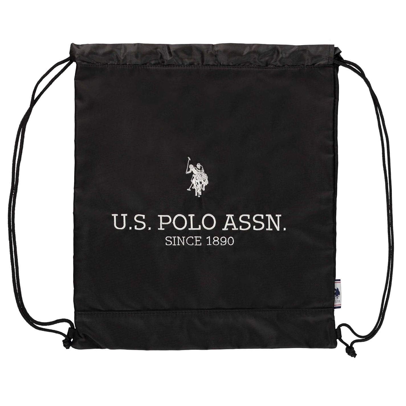 US Polo Association Black Polyester Tote Bag | Unisex Drawstring backpacks | (B08Q7XLRWJ) Amazon Price History, Amazon Price Tracker
