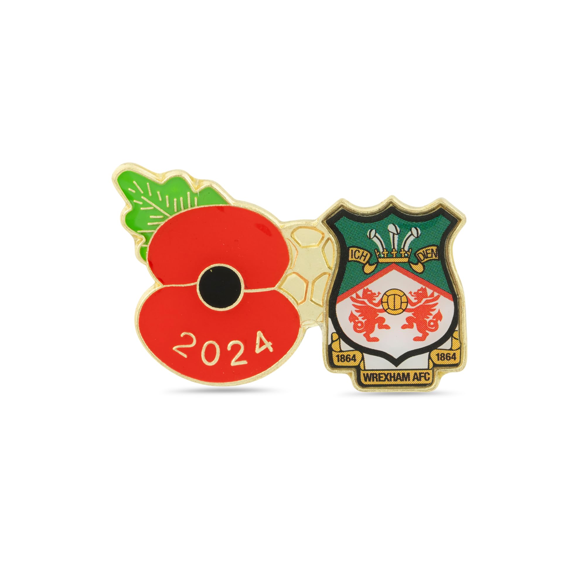 Wrexham Poppy Football Pin 2024