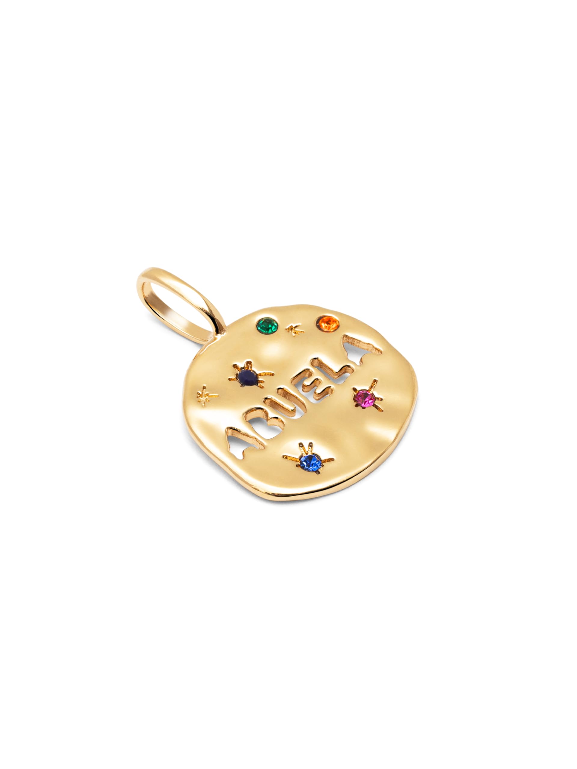 SINGULARU - Charm Abuela. Latón con Baño en Oro o Rodio y Circonita. Joyas Para Mujer.