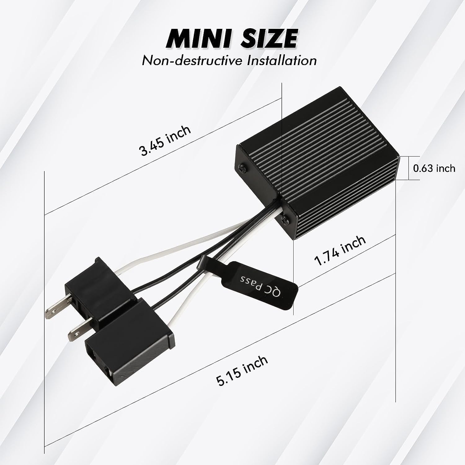 Zethors H7 Canbus Decodificador Sin Errores Bombillas Coche Resistor Decodificadores para H7 LED Faro Anti-parpadeo Adaptador Arnés Advertencia Cancelador Condensadores Kit de Conversión