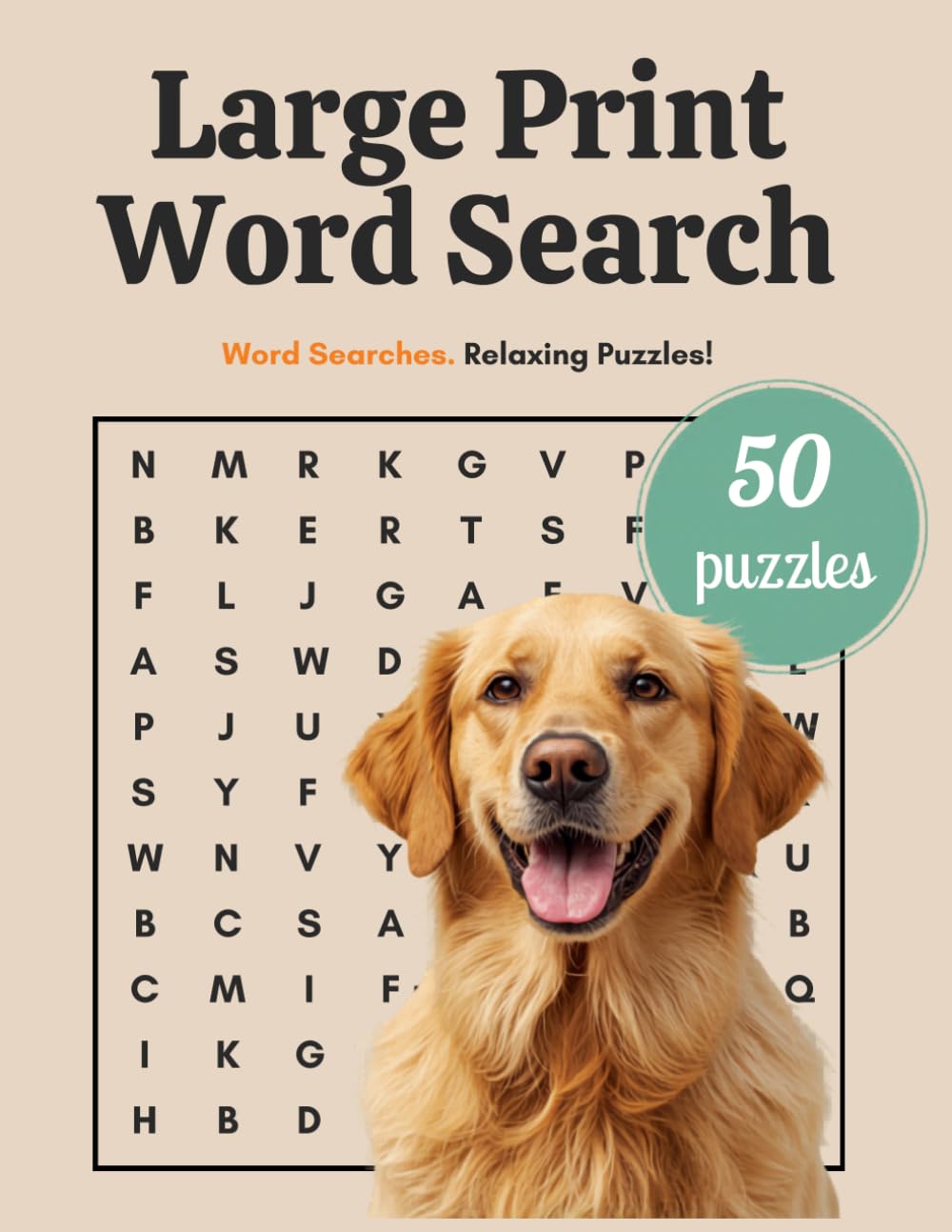 Large Print Word Search - Dogs: Dog Themed