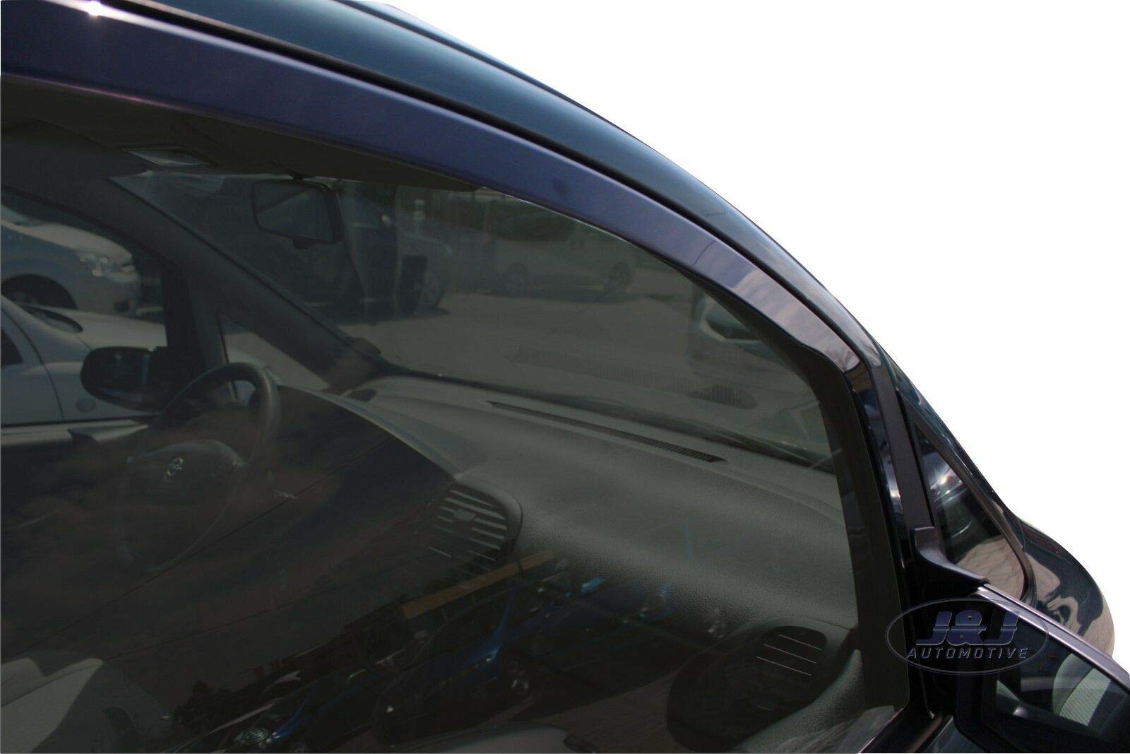 J&J AUTOMOTIVE Windabweiser passend für Opel Zafira A 5-Türer 1999-2005 4tlg, Heko Regenabweiser Vorne Hinten Getönt Dunkel Passform