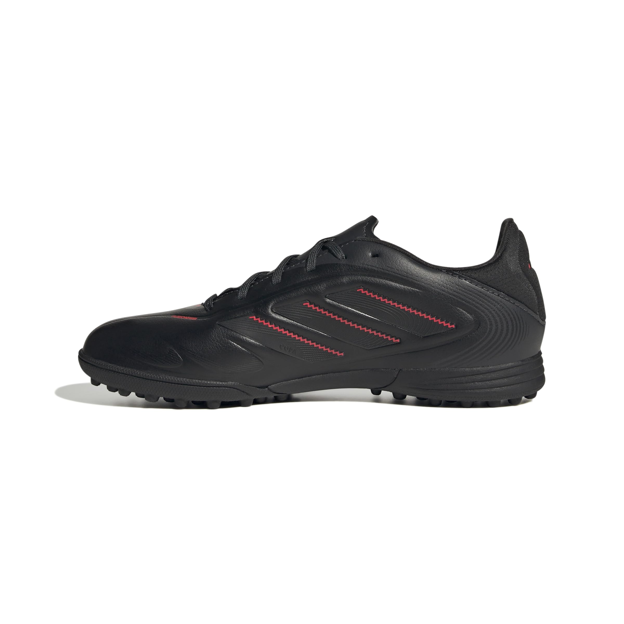 adidas Unisex Kids COPA Pure III League Turf Football Boots Kids, Core Black/Carbon/Lucid Red, 13.5 UK Child