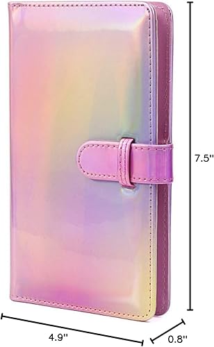 Miniatura 6 de Mini película de 96 bolsillos de piel sintética para Fujifilm Instax Mini 9 8 90 8+ 26 7s película instantánea Polaroid Snap Zip Z2300 PIC-300 Rosa