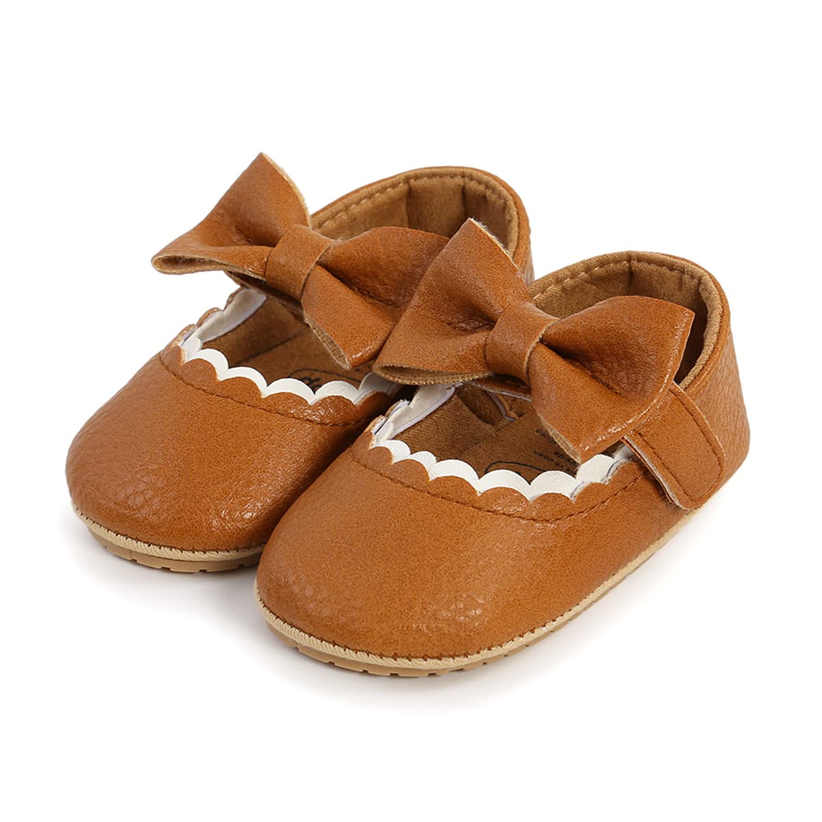COSANKIM Mary Jane Baby dziewczęce antypoślizgowe płaskie buty z gumową podeszwą