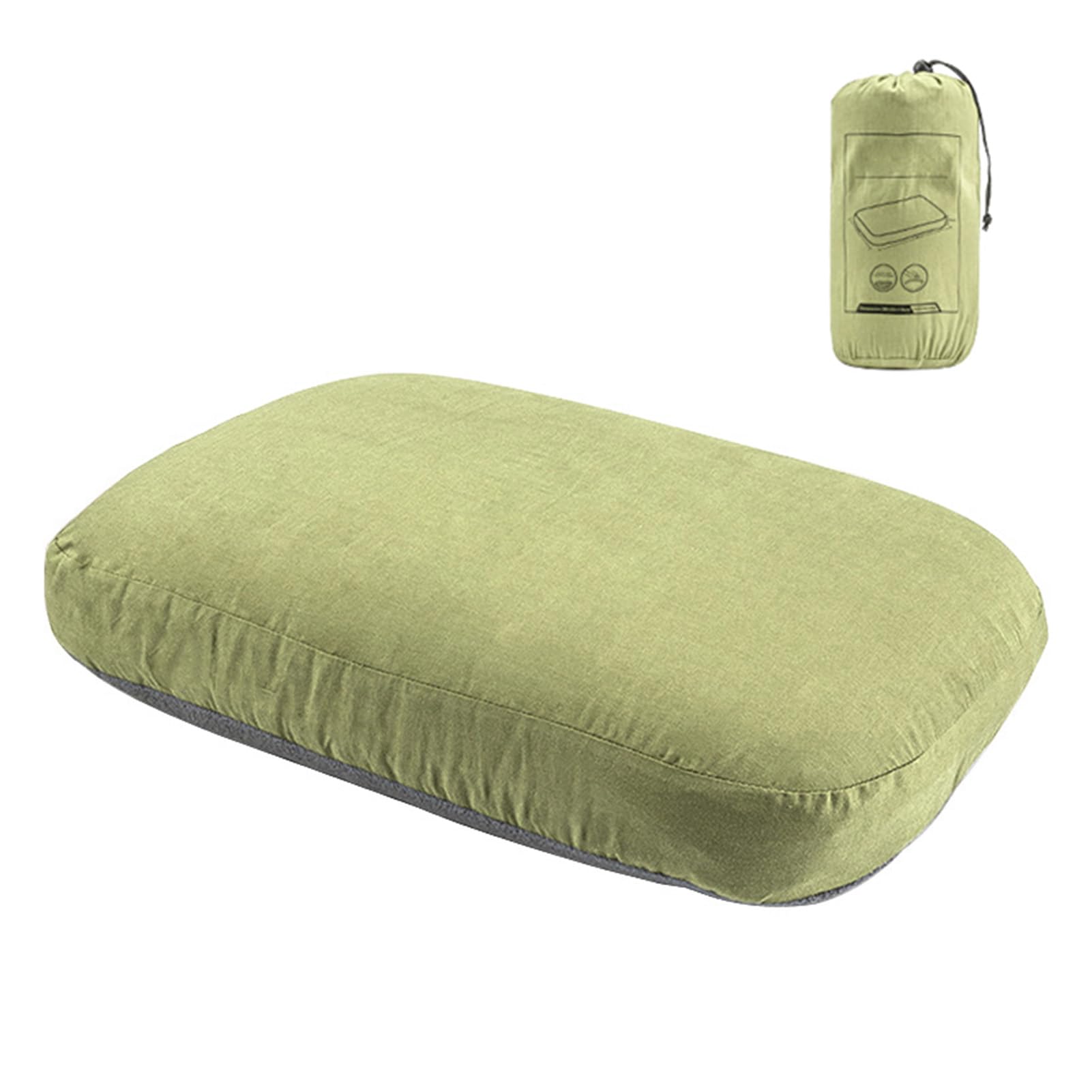 Mingzhe Almohada de Espuma Viscoelástica para el Cuello, Almohada Cervical Portátil para Viajes y Acampada, Cómoda de Soporte el Cuello NoonBreak (2 Piezas)