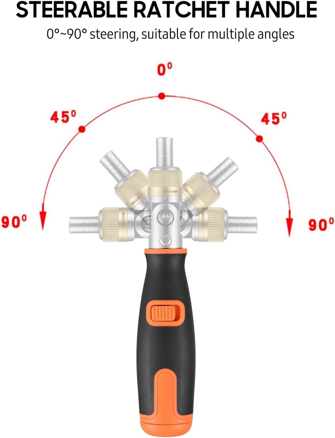 1pc Two-way Ratchet Screwdriver Set 10-in-1 Multi-bit Ratchet Screw Drivers Set 6.23mm Adjustable Nut Driver Tool