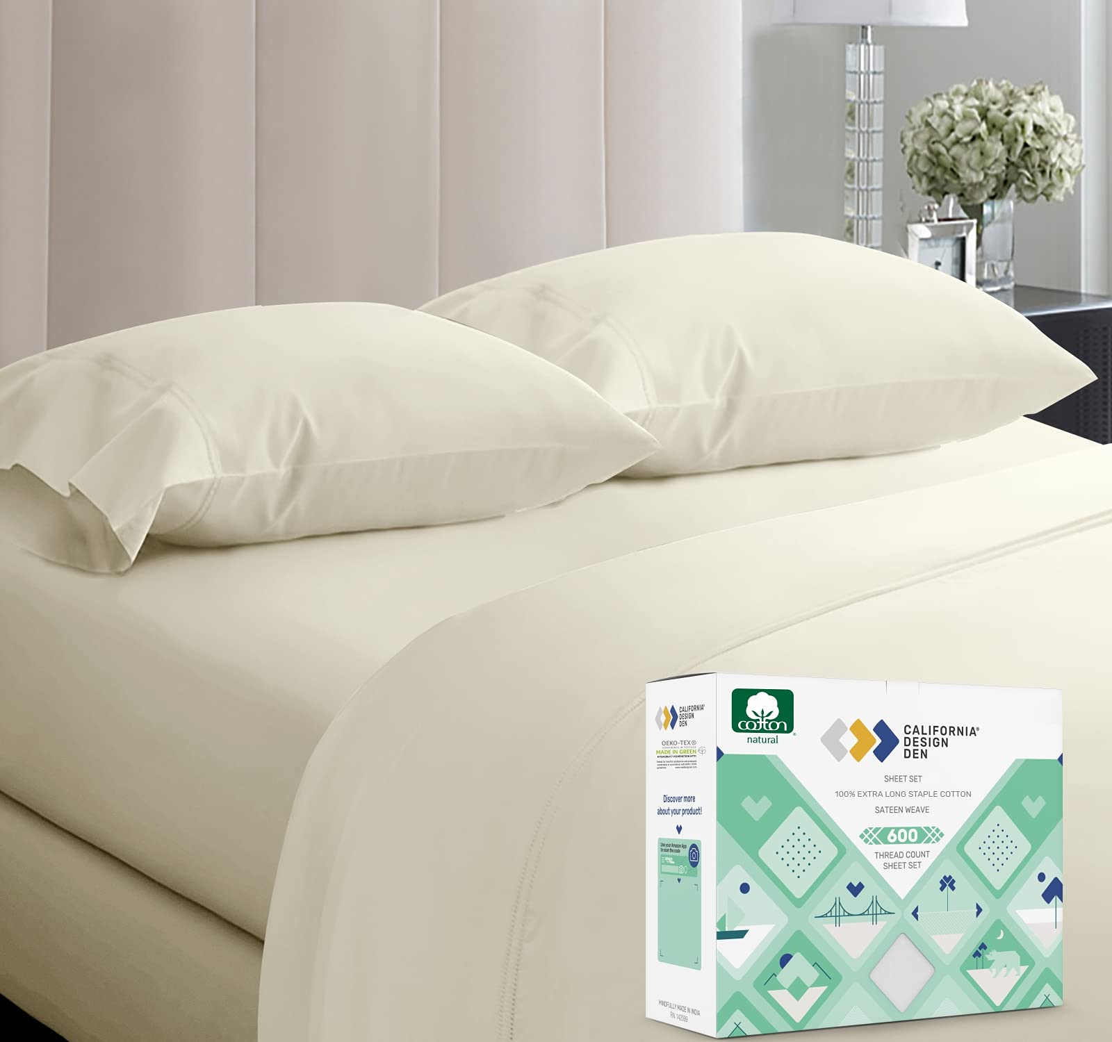 Luxury King Sheet Set 100% Cotton 