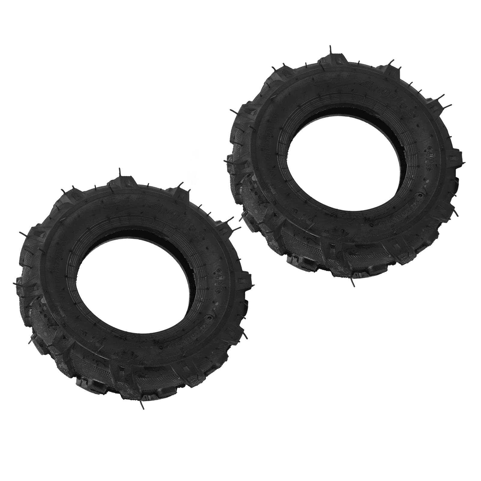 Yctze Pneu sans Chambre à Air 4.00-8, Pneu de Tracteur en Caoutchouc 4 Plis, capacité de de 672 LB pour Fraise à Neige avec Jante de 8 Pouces, Résistant à l'usure
